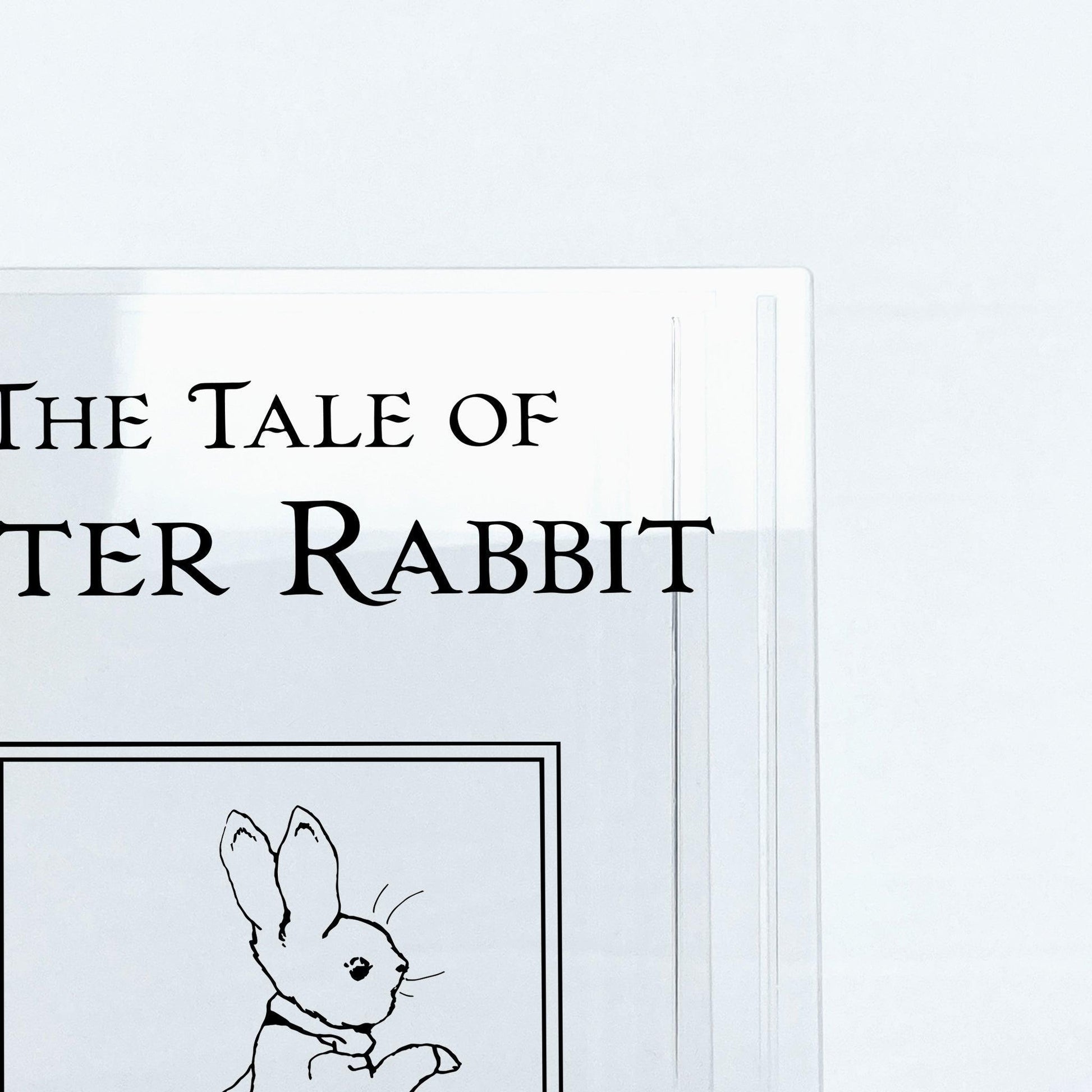 The Tale of Peter Rabbit Acrylic Book Vase - Biblio Bloom