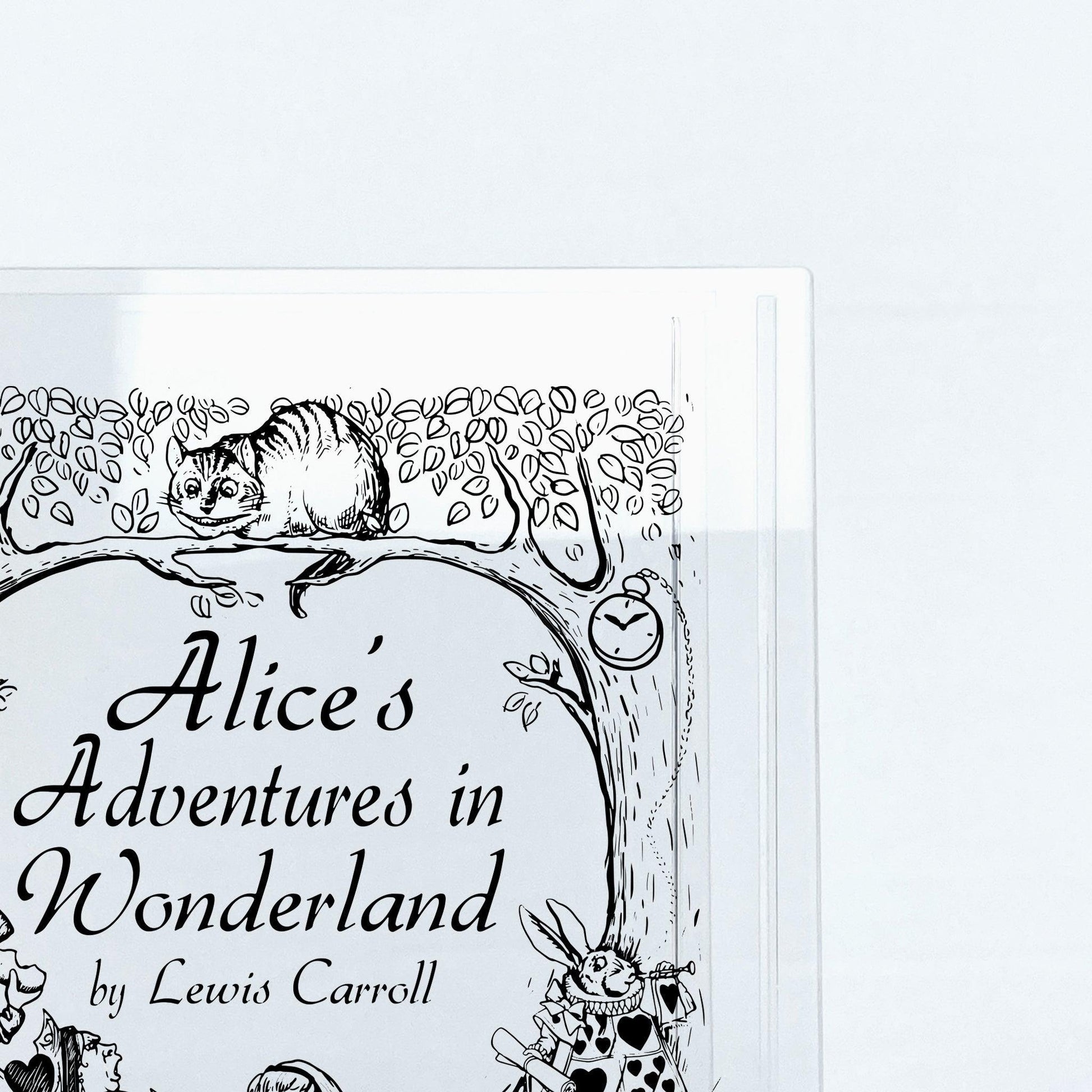 Alice's Adventures in Wonderland Acrylic Book Vase - II - Biblio Bloom