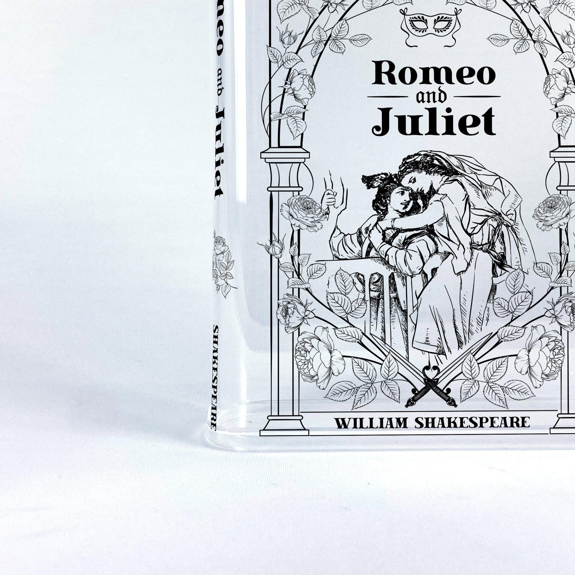 Romeo and Juliet Acrylic Book Vase - Biblio Bloom