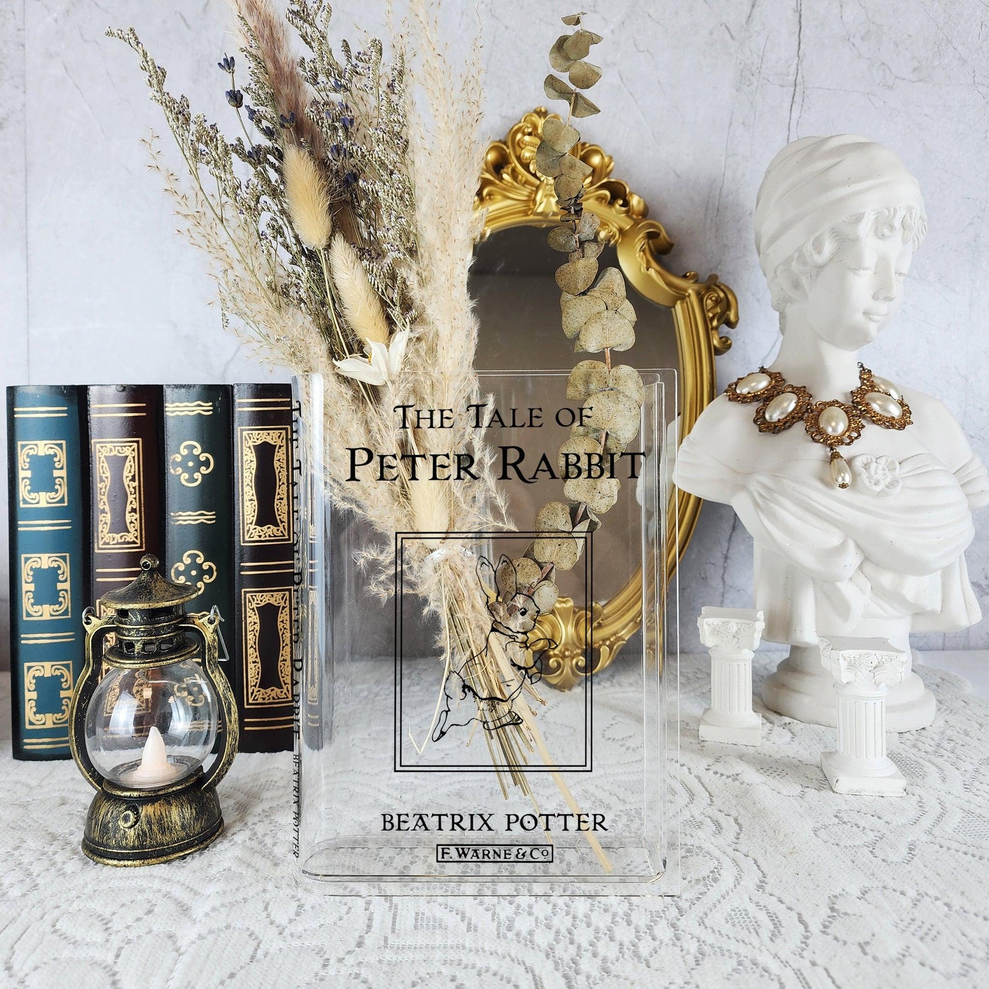 The Tale of Peter Rabbit Acrylic Book Vase - Biblio Bloom