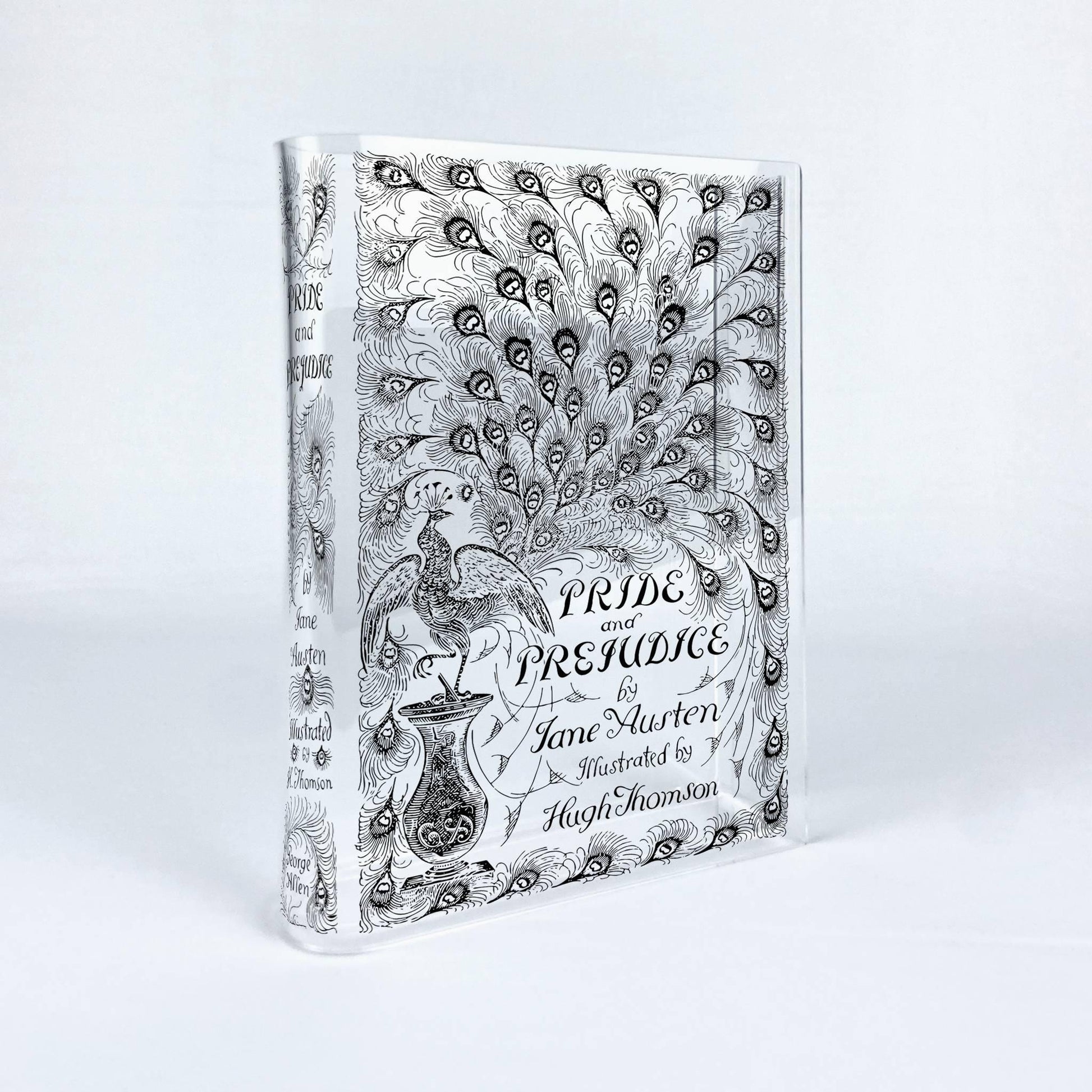 Pride and Prejudice Acrylic Book Vase - Biblio Bloom