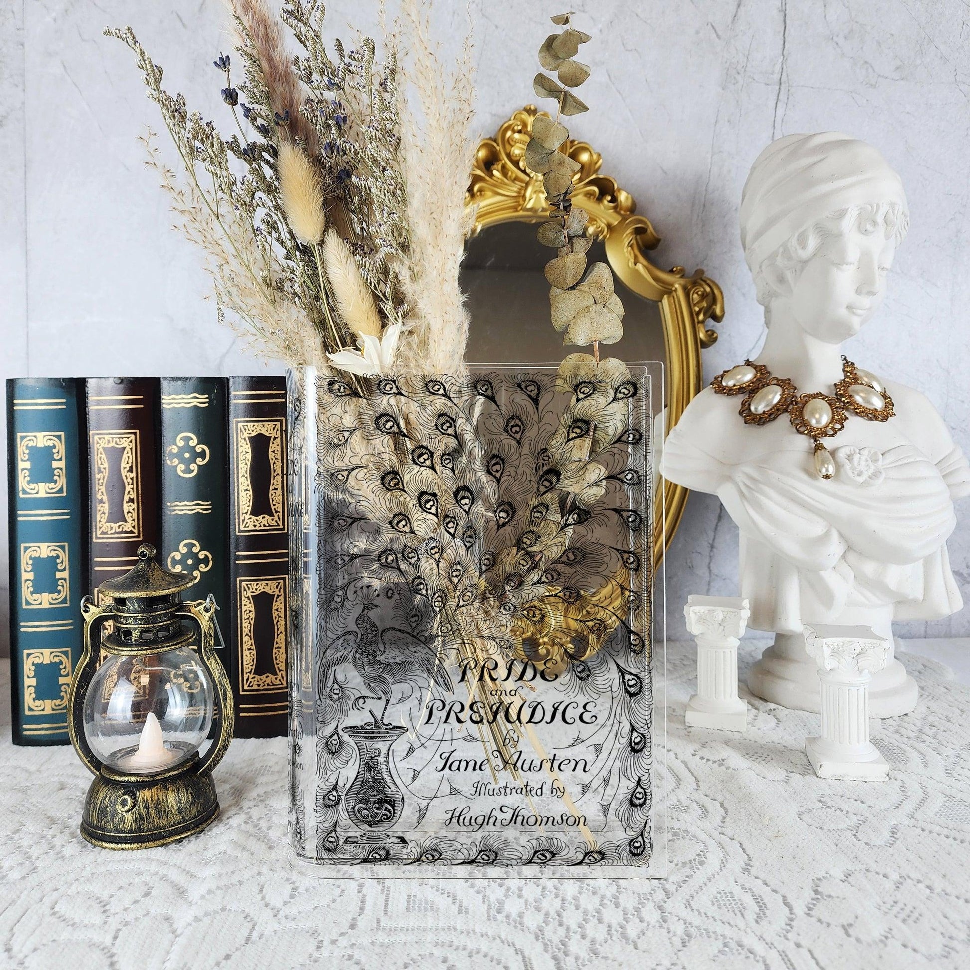 Pride and Prejudice Acrylic Book Vase - Biblio Bloom